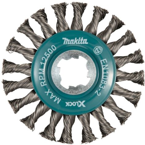 Makita Rundbürste 115mm – D73405 – Metall X-Lock für Stahlbeton – Sauberer Schnitt ohne Splitter – Für beengte Räume (1/5)