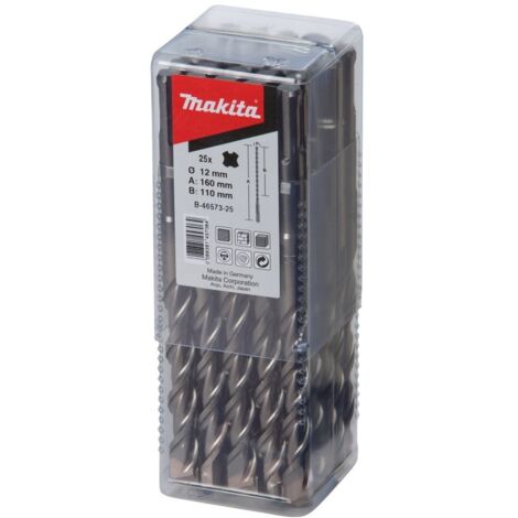 Makita HM Bohrer V-PLUS, Ø 12,0 mm, Länge 160 mm, SDS-plus, 25 Stk. (1/2)
