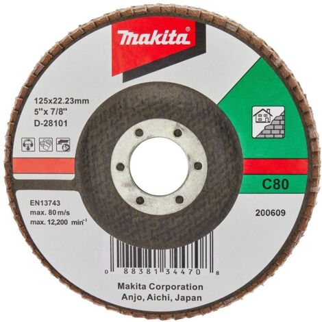 Makita Fächerschleifscheibe 125 mm, C80F (1/2)
