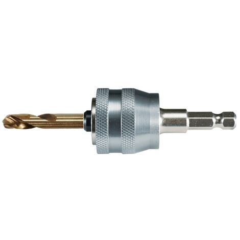 Makita Adapter EZYCHANGE + HSS Zentrierbohrer , 3/8 Sechskantaufnahme, 65 mm lang, für dünne Bleche (1/3)