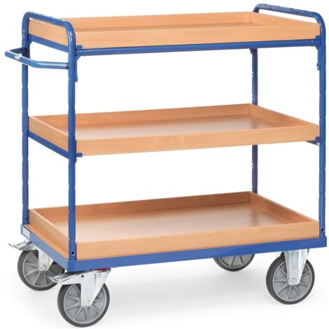 Fetra Etagenwagen mit Holzkästen 3 Etagen 1000x700 (1/2)