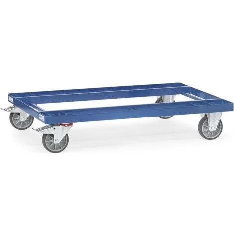 fetra Paletten-Fahrgestell, für Gitterboxen und Flachpaletten, 830 x 238 x 1240 mm (BxHxT), Ladefläche 1230 x 820 mm (1/3)