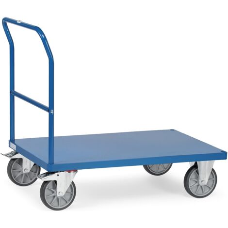 Fetra Multivario Schiebebügelwagen mit Blechplattform 850x500mm Ladefläche (1/3)