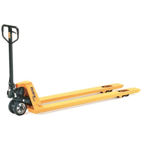 fetra Gabelhubwagen - 1,2 to., Gabellänge 1.800 mm, Bereifung Elastic-Vollgummi schwarz