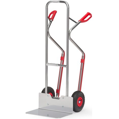 Fetra Alukarre Höhe 1300mm Schaufel 300x480mm mit Kunststoff-Gleitkufen und Luftbereifung