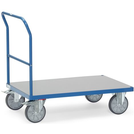 fetra Schiebebügelwagen - Hart-PVC Plattform, Ladefläche 1000 x 700 mm (1/3)