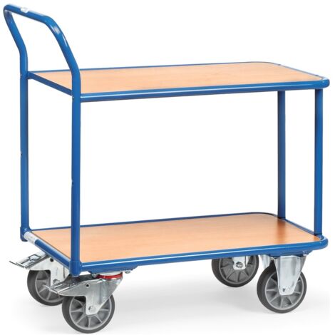 Fetra Tischwagen 2 Etagen, 400kg Tragkraft 850x500mm Ladefläche (1/3)
