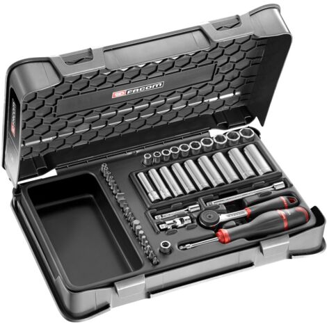 FACOM Steckschlüssel-Set 1/4 6-Kant, 46-tl (1/2)