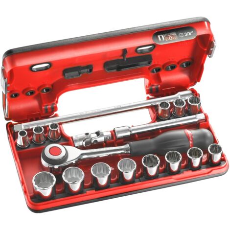 FACOM Steckschlüssel-Set 3/8 12-Kant D-Box (1/2)