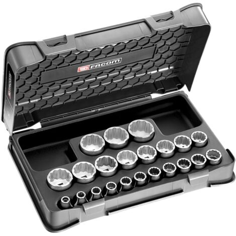 Facom Steckschlüssel-Set 1/2Z, 22-tlg (1/2)