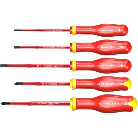 FACOM Schraubendreher-Set PROTWIST 5-tlg. 1000V, Art.Nr. ATP.J5TVEPB