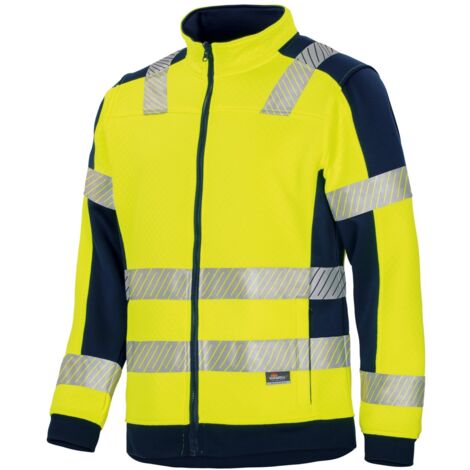 Vizwell Warnschutz Innenjacke mit Waffelmuster VWFC622 Gr. 4XL Gelb/Marine (1/2)