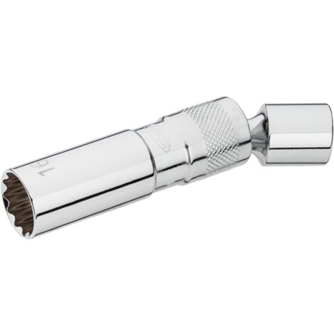 VIGOR Zündkerzen-Einsatz, 3/8 (10 mm) Vierkant hohl, Außen Doppelsechskant Profil, SW 16 mm (1/4)