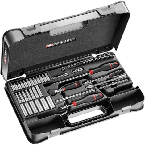FACOM Steckschlüssel-Set 1/4 R.161B, 61-tlg. (1/2)