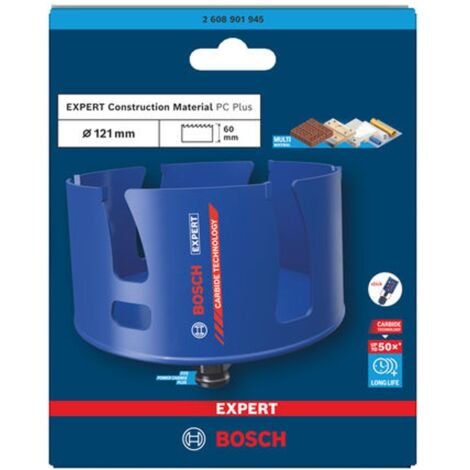 Bosch EXPERT Gatenzaag Voor Bouwmaterialen – 121 Mm, 60 Mm Diep, Voor Zacht Hout, Spaanplaat En Meer