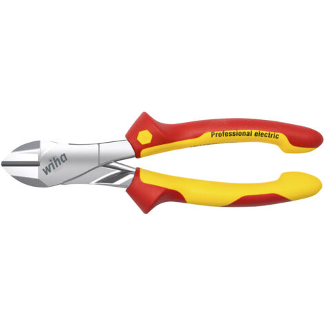 Wiha Kraftseitenschneider Professional electric mit DynamicJoint® mit ein- und ausschaltbarer Öffnungsfeder 200 mm, 8" (41279)