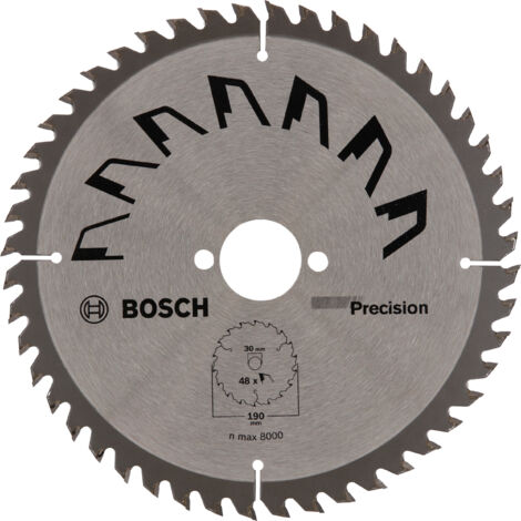 Bosch Kreissägeblatt PRECISION D= 190 mm Bohrung= 30 mm Z= 48