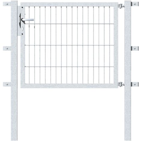 ALBERTS Einzeltor Flexo, feuerverzinkt, lichte BxH1000x800, PF60x60/1300mm
