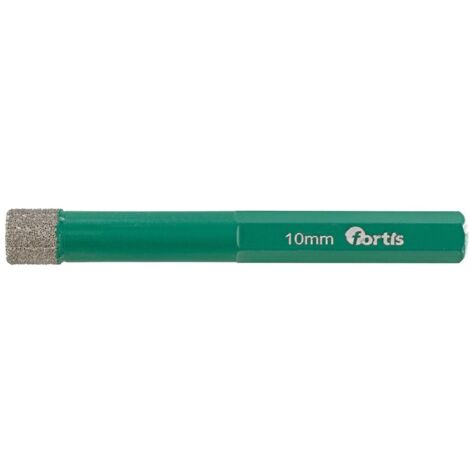 Fortis Diamantbohrer 10 x 65 mm, sechskant mit Kühlwachs (1/2)