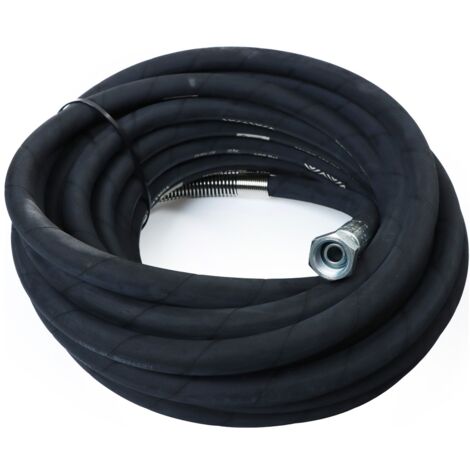 ELMAG Gummischlauch Typ 962/15 für, Industrie-Aufroller 15 mt., 1/2, 12,7x20 mm, 20 barEingang IG 1/2, Ausgang AG 1/2, verz. Anschlüsse (1/2)