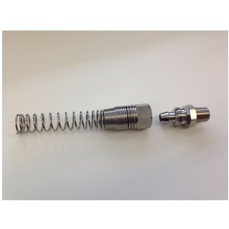 ELMAG Drehbarer Anschluß für PU-Schlauch AG 1/4 / S 6,5x10 mit Knickschutzfeder (1/2)