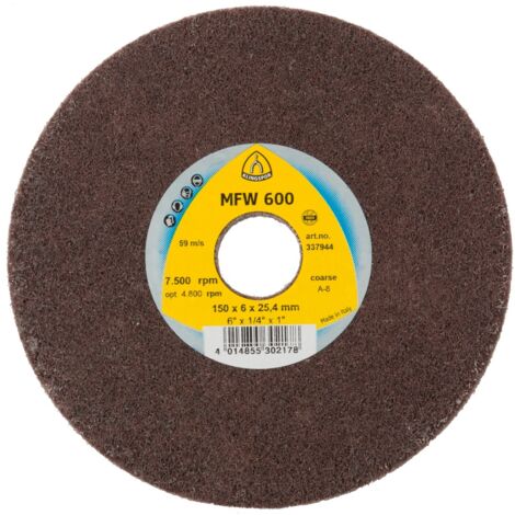 Klingspor UNITIZED WHEEL 600 Kompaktscheiben, 150 x 6 x 25,4 mm Coarse Siliziumkarbid (1/3)
