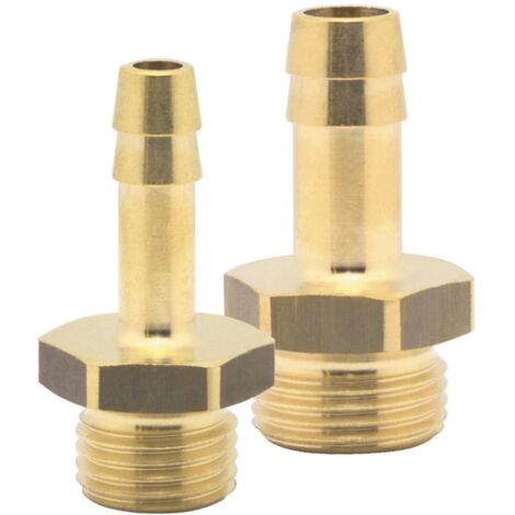 ELMAG Schlauchtülle mit Außengewinde, AG 1/2, 9 mm, Messing, 1 Stk. Packung - SB (1/2)