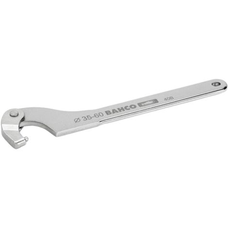 Bahco Verstellbarer Stift-Hakenschlüssel, 32 bis 75 mm, mit Chrom-Beschichtung, 203 mm (1/4)