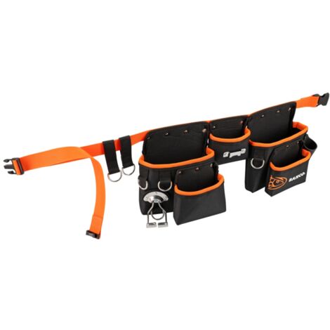 Bahco Werkzeuggürtel mit drei Taschen mit 4 Sicherungsringen zur Befestigung an Sicherungsleinen 100 mm x 280 mm x 630 mm (1/5)