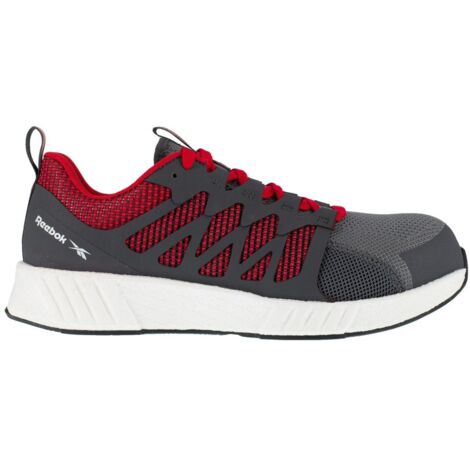 Reebok Sicherheitshalbschuh Fusion Flexweave Sport OX IB1070 S1P ESD Gr.47 grau/rot/weiß