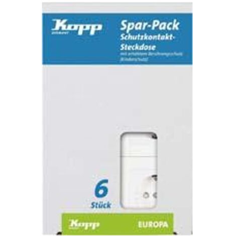 Kopp Profi-Pack a 6 Schuko- Steckdosen UP EUR arkt.ws