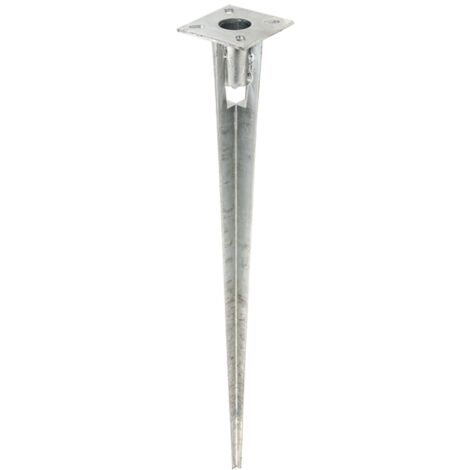 ALBERTS Einschlag-Bodenhülse für Stahlrohr-Zaunpf.,feuerverz.,Länge750mm,für PfostenØ38mm