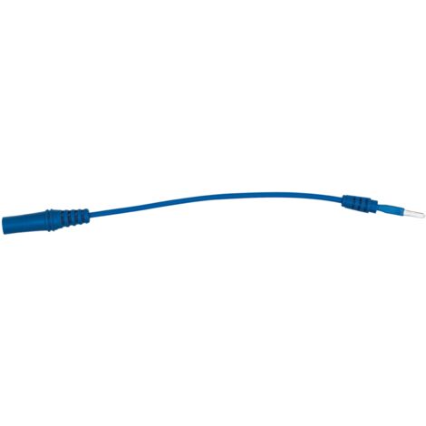 KS Tools 4,0 mm Eingangsbuchse auf 2,5 mm Prüfadapterstecker flach (blau) (1/2)