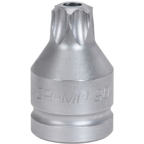 KS Tools 3/4 Kraft-Bit-Stecknuss TX mit Bohrung, kurz, TB70 (1/4)