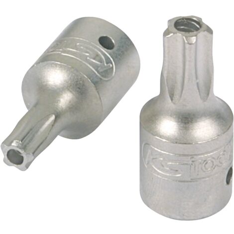 1/4" Bit-Stecknuss, Fünfstern mit Stirnlochbohrung, TS30 (1/3)