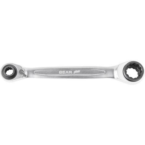 KS TOOLS 4 in 1 GEARplus umschaltbar Doppel-Ratschenringschlüssel 30 x 32 x 34 x 36 mm - 503.4554