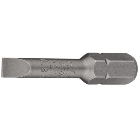 Hazet Bit 5/16 (8 mm) Sechskant massiv, Schlitz Profil, SW 0,8 x 5,5 mm (1/2)