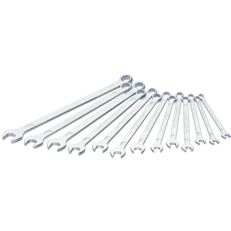 HAZET Ring-Maulschlüssel, extra lang, schlanke Bauform 600LG/13 Außen-Doppel-S