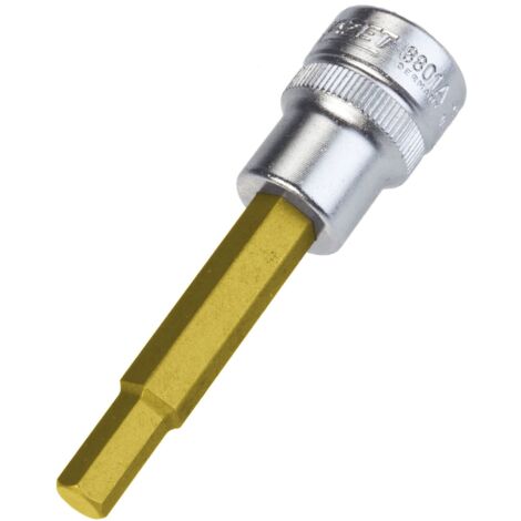Hazet Schraubendreher-Steckschlüsseleinsatz 3/8 (10 mm) Vierkant hohl, Innen Sechskant Profil, SW 1/4 (1/3)