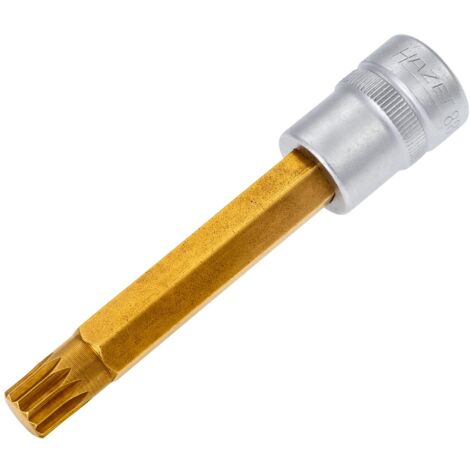Hazet 8808LG-10 Innenvielzahn-Einsatz lang XZN M10 (1/3)