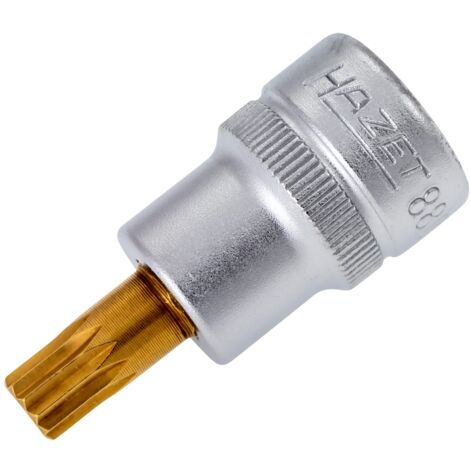 Hazet Schraubendreher-Steckschlüsseleinsatz 8808-8, 3/8 (10 mm) Vierkant hohl, Innen Vielzahn Profil XZN, SW M8 (1/3)