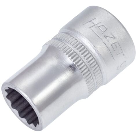 Hazet Steckschlüsseleinsatz 900AZ-1/2, 1/2 (12,5 mm) Vierkant hohl, Außen Doppelsechskant-Tractionsprofil, SW 1/2 (1/3)