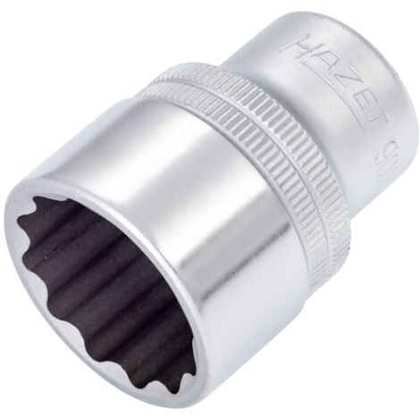 Hazet Steckschlüsseleinsatz 900AZ-31/32, 1/2 (12,5 mm) Vierkant hohl, Außen Doppelsechskant-Tractionsprofil, SW 31⁄32 (1/3)