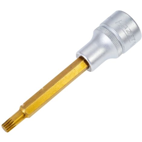 HAZET Schraubendreher-Steckschlüsseleinsatz 990LG-9 Vierkant hohl 12,5 mm (1/2 (1/3)