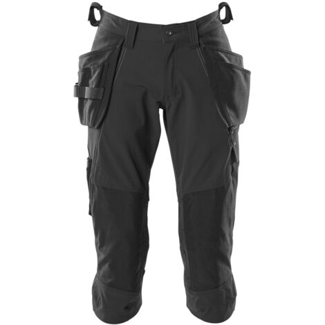 Mascot MASCOT® ACCELERATE Dreiviertel-Hose mit CORDURA-Knie- und Hängetaschen, Vier-Wege-Stretchstoff, geringes Gewicht Gr. 56schwarz (1/5)
