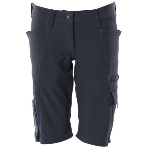 Mascot MASCOT® ACCELERATE Handwerkershorts Shorts, Damenpassform, Pearl, Stretch Gr. 42 schwarzblau