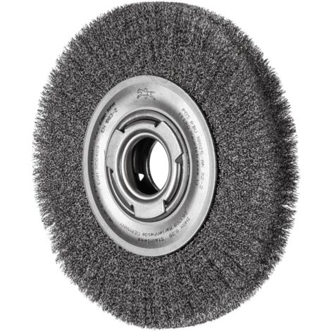 PFERD TOOLS Rundbürste breit ungezopft RBU Ø180x25xvariable Bohrung Edelstahl-Draht-Ø0,20 Schleifbock (1/5)