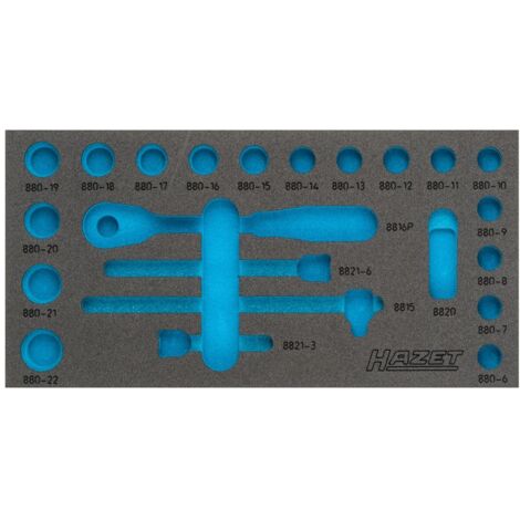 Hazet 2-Komponenten Weichschaumeinlage 163-353L, (LxB) 342 x 172 mm (1/3)