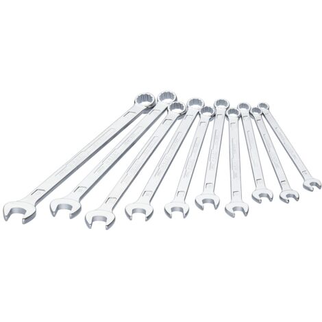 HAZET Ring-Maulschlüssel, extra lang, schlanke Bauform 600LG/10 Außen-Doppel-S