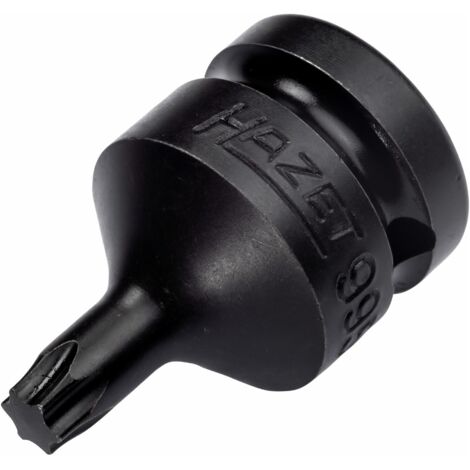 Hazet Schlag-Maschinenschrauber Schraubendreher-Steckschlüsseleinsatz 995S-T40, 1/2 (12,5 mm) Vierkant hohl, Innen TX Profil, SW T40 (1/4)
